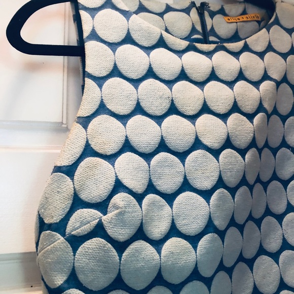 💙 Alice + Olivia Polkadot Cocktail Dress - Picture 5 of 8